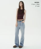 MUSINSA STANDARD WOMAN MUSINSA STANDARD WOMAN Women's Boot Cut Denim Pants [Light Indigo]