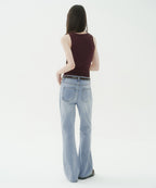 MUSINSA STANDARD WOMAN MUSINSA STANDARD WOMAN Women's Boot Cut Denim Pants [Light Indigo]