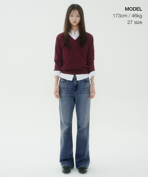 MUSINSA STANDARD WOMAN MUSINSA STANDARD WOMAN Women's Boot Cut Denim Pants Medium Indigo