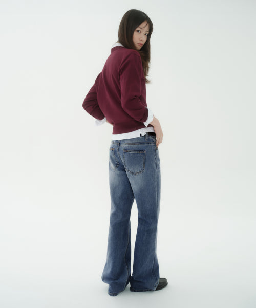 MUSINSA STANDARD WOMAN MUSINSA STANDARD WOMAN Women's Boot Cut Denim Pants Medium Indigo