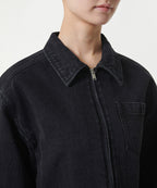 MUSINSA STANDARD WOMAN MUSINSA STANDARD WOMAN Women's Relaxed Crop Denim Zip-Up Jacket
