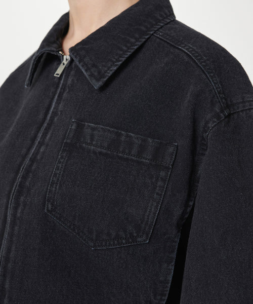 MUSINSA STANDARD WOMAN MUSINSA STANDARD WOMAN Women's Relaxed Crop Denim Zip-Up Jacket