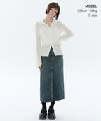 MUSINSA STANDARD WOMAN MUSINSA STANDARD WOMAN Cardigan Slim Collared [Ivory]