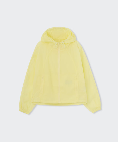 MUSINSA STANDARD WOMAN MUSINSA STANDARD WOMAN Women's Sheer Hooded Windbreaker Jacket [Lemon]