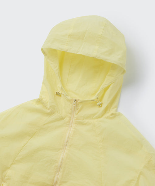 MUSINSA STANDARD WOMAN MUSINSA STANDARD WOMAN Women's Sheer Hooded Windbreaker Jacket [Lemon]