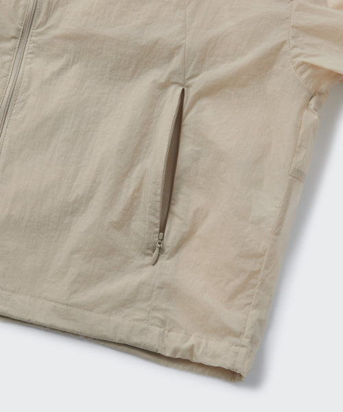 MUSINSA STANDARD WOMAN MUSINSA STANDARD WOMAN Women's Sheer Hooded Windbreaker Jacket (Beige)