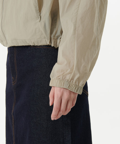 MUSINSA STANDARD WOMAN MUSINSA STANDARD WOMAN Women's Sheer Hooded Windbreaker Jacket (Beige)