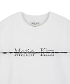 MATIN KIM MATIN KIM T-Shirt with Logo Cutout