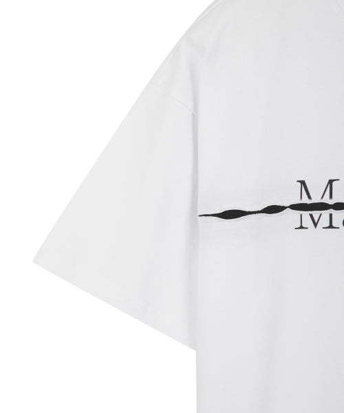MATIN KIM MATIN KIM T-Shirt with Logo Cutout