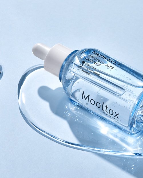MEDIPEEL Hyaluronic acid layer water tox ampoule 50ml (15ml cica clear + 15ml water glow wrapping mask provided)