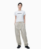 THISISNEVERTHAT THISISNEVERTHAT Stripe Jacquard Pant Ivory