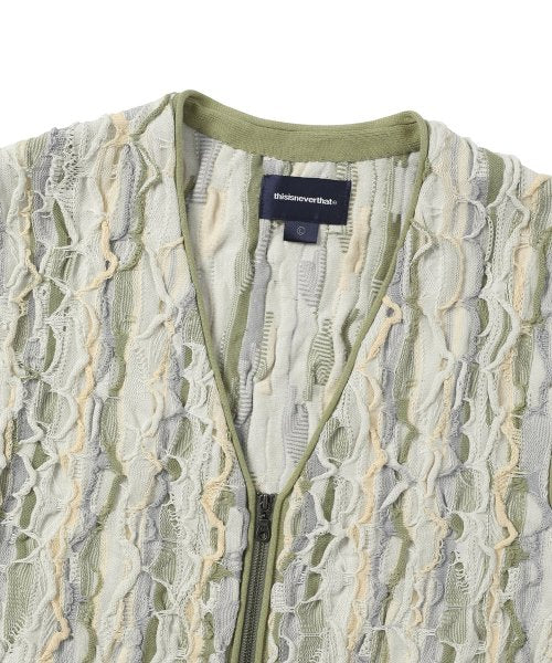 THISISNEVERTHAT THISISNEVERTHAT 3D Cable Knit Vest Beige