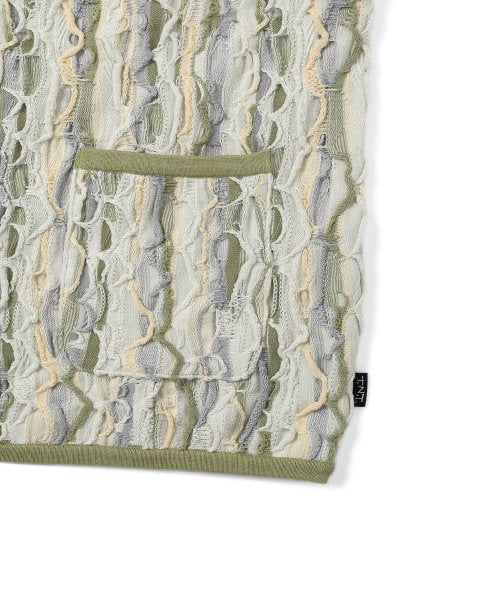 THISISNEVERTHAT THISISNEVERTHAT 3D Cable Knit Vest Beige