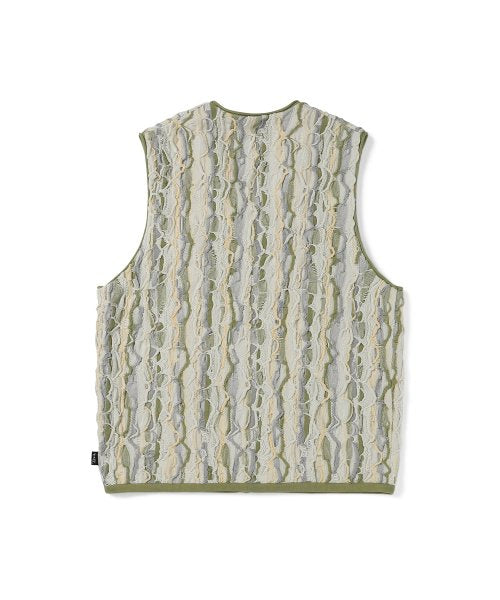 THISISNEVERTHAT THISISNEVERTHAT 3D Cable Knit Vest Beige