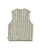 THISISNEVERTHAT THISISNEVERTHAT 3D Cable Knit Vest Beige
