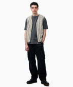 THISISNEVERTHAT THISISNEVERTHAT 3D Cable Knit Vest Beige