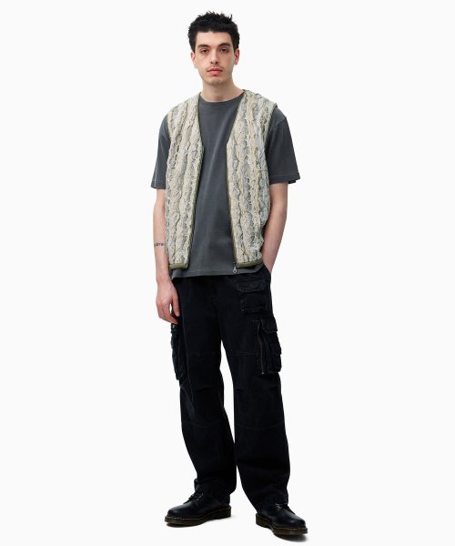 THISISNEVERTHAT THISISNEVERTHAT 3D Cable Knit Vest Beige
