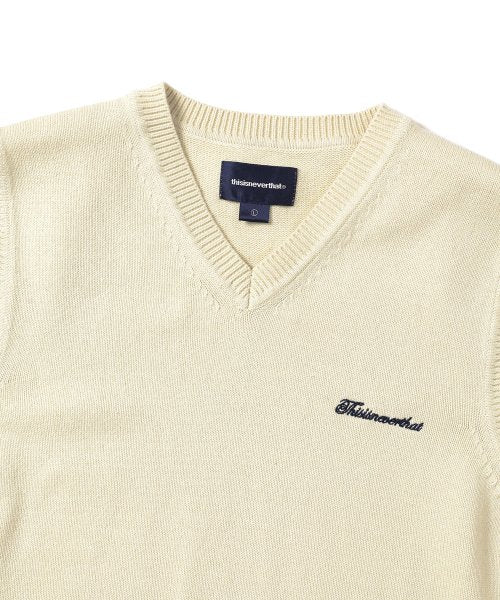 THISISNEVERTHAT THISISNEVERTHAT Script Logo Knit Vest Unisex