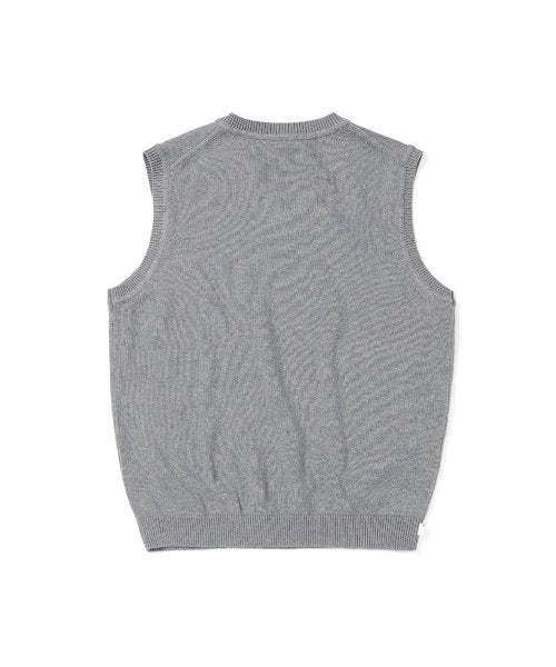 THISISNEVERTHAT THISISNEVERTHAT Script Logo Knit Vest Grey