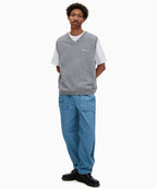 THISISNEVERTHAT THISISNEVERTHAT Script Logo Knit Vest Grey