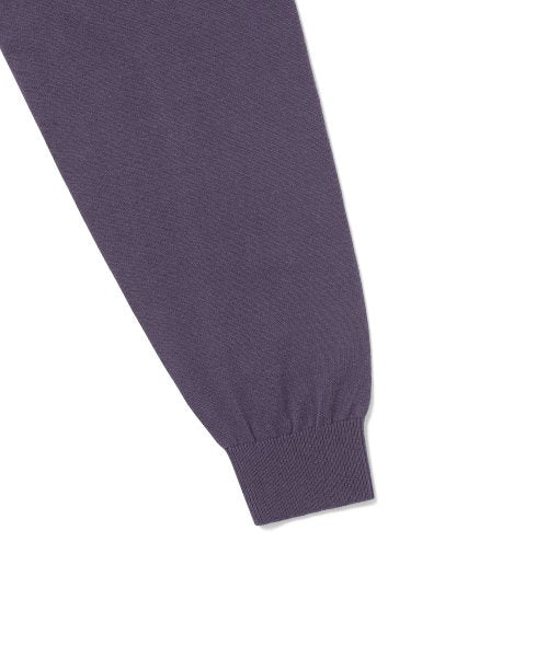 THISISNEVERTHAT THISISNEVERTHAT Cable Knit Zip Polo Violet