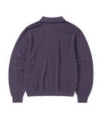 THISISNEVERTHAT THISISNEVERTHAT Cable Knit Zip Polo Violet