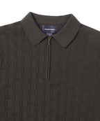 THISISNEVERTHAT THISISNEVERTHAT Cable Knit Zip Polo Unisex