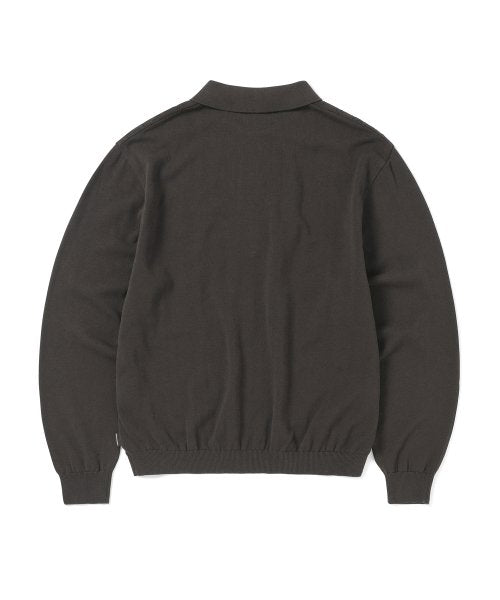 THISISNEVERTHAT THISISNEVERTHAT Cable Knit Zip Polo Unisex