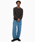 THISISNEVERTHAT THISISNEVERTHAT Cable Knit Zip Polo Unisex