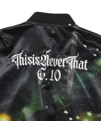 THISISNEVERTHAT THISISNEVERTHAT Flame Satin Jacket Black