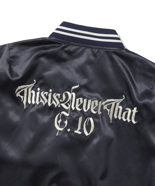THISISNEVERTHAT THISISNEVERTHAT Satin Jacket Navy