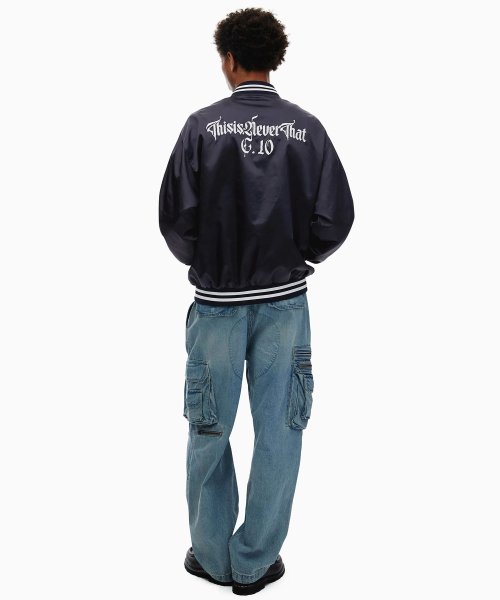 THISISNEVERTHAT THISISNEVERTHAT Satin Jacket Navy