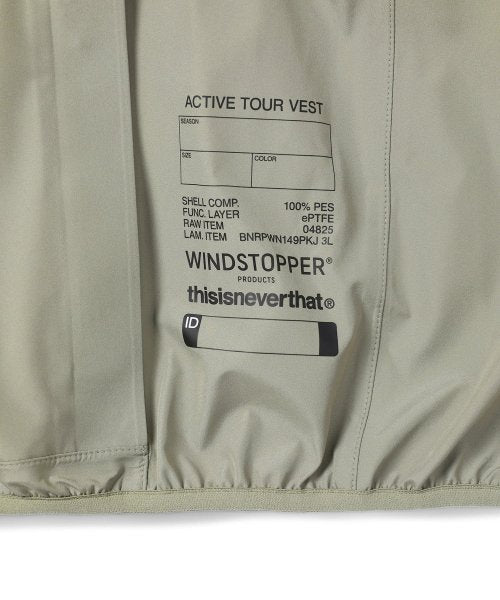 THISISNEVERTHAT THISISNEVERTHAT WINDSTOPPER Active Tour Vest Grey