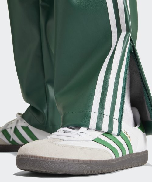 ADIDAS ADIDAS Pow Leather 3S Firebird Track Pants - Green