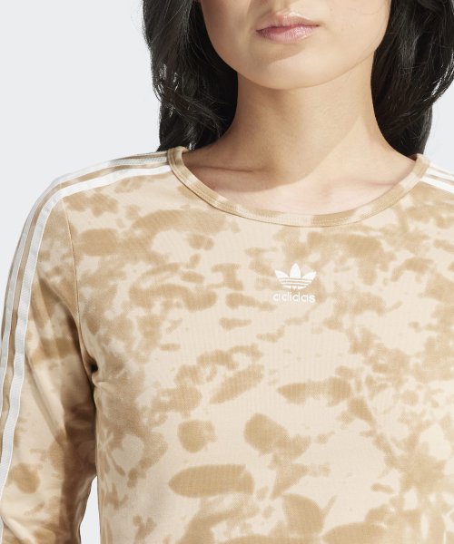 ADIDAS ADIDAS AOP 3S Crop Top - Beige