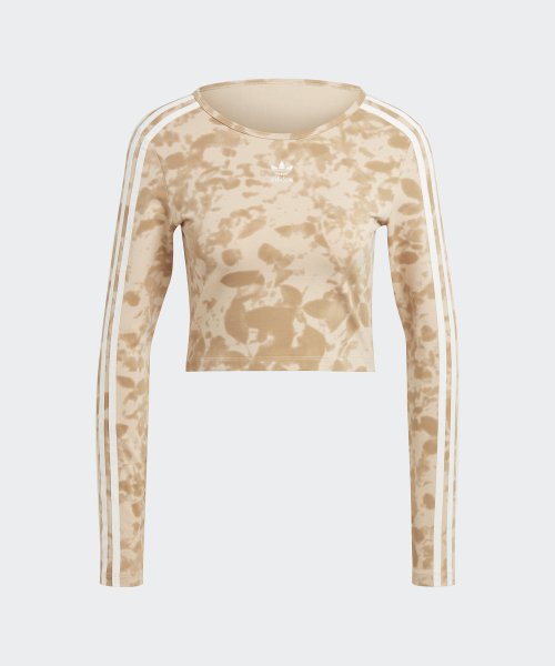 ADIDAS ADIDAS AOP 3S Crop Top - Beige