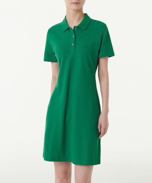 MUSINSA STANDARD WOMAN MUSINSA STANDARD WOMAN Women’s Pique Polo One-Piece (Irish Green)