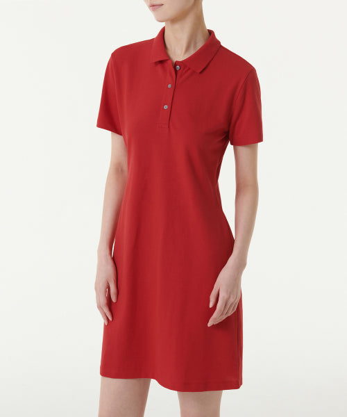 MUSINSA STANDARD WOMAN MUSINSA STANDARD WOMAN Women’s Pique Polo One Piece Red