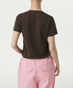 MUSINSA STANDARD WOMAN MUSINSA STANDARD WOMAN T-Shirt Dark Brown