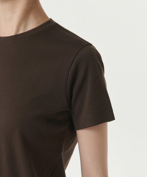 MUSINSA STANDARD WOMAN MUSINSA STANDARD WOMAN T-Shirt Dark Brown