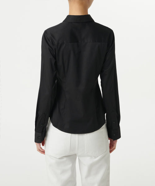 MUSINSA STANDARD WOMAN MUSINSA STANDARD WOMAN Slim Fit Shirt Black
