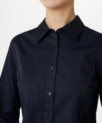 MUSINSA STANDARD WOMAN MUSINSA STANDARD WOMAN Slim Fit Shirt Dark Navy