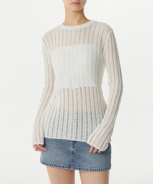 MUSINSA STANDARD WOMAN MUSINSA STANDARD WOMAN Women's Knitwear Crew Neck [Ivory]