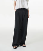 MUSINSA STANDARD WOMAN MUSINSA STANDARD WOMAN Slacks Wide Banding [Black]