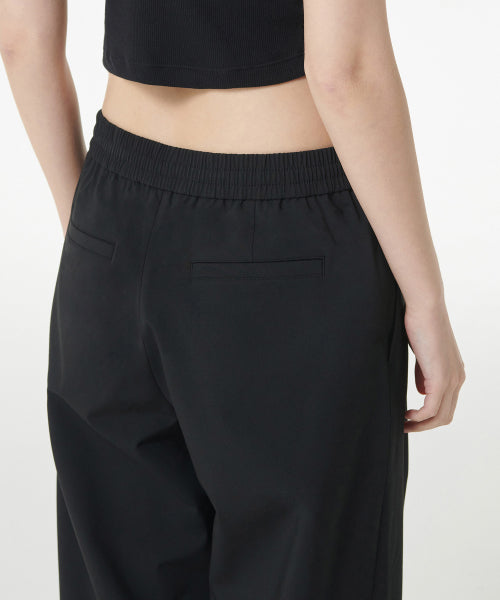 MUSINSA STANDARD WOMAN MUSINSA STANDARD WOMAN Slacks Wide Banding [Black]