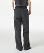 MUSINSA STANDARD WOMAN MUSINSA STANDARD WOMAN Slacks Wide Banding [Gray]