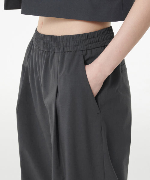 MUSINSA STANDARD WOMAN MUSINSA STANDARD WOMAN Slacks Wide Banding [Gray]