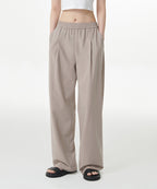 MUSINSA STANDARD WOMAN MUSINSA STANDARD WOMAN Slacks Wide Banding [Light Beige]