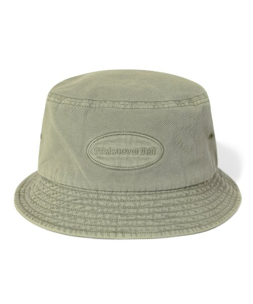 THISISNEVERTHAT THISISNEVERTHAT Overdyed E/T-Logo Bucket Hat Washed Green