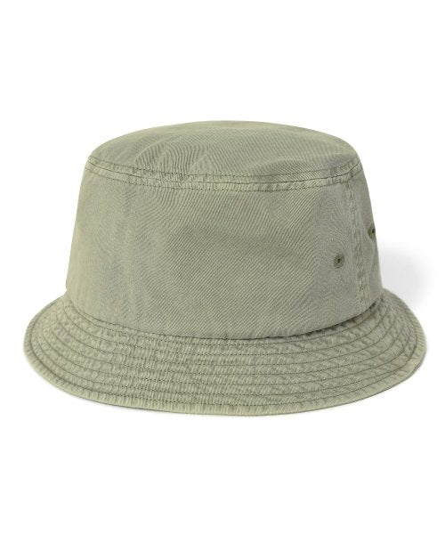 THISISNEVERTHAT THISISNEVERTHAT Overdyed E/T-Logo Bucket Hat Washed Green